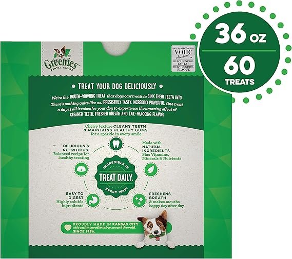 Natural Dental Care Dog Treats, 36 oz.