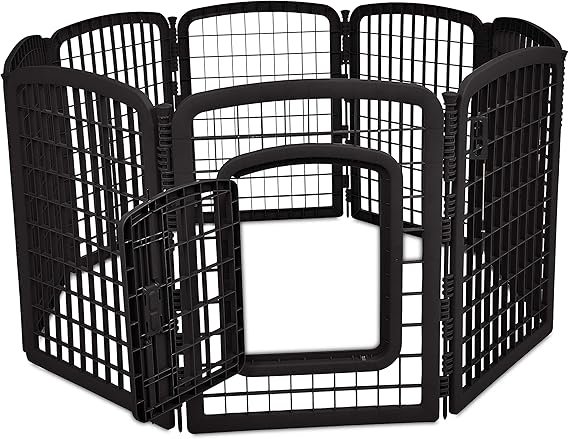 Plastic Pet Pen Fence Enclosure With Gate